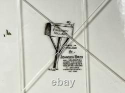 Vintage Johnson Bros The Friendly Village 20 Turkey Platter WithHanging Hardware