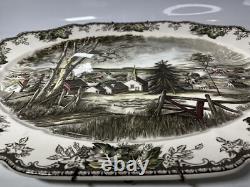 Vintage Johnson Bros The Friendly Village 20 Turkey Platter WithHanging Hardware