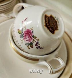 Vintage Johnson Bros WINDSOR WARE Floral Bouquet 1930s Full Set 51 Pieces