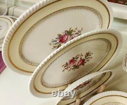 Vintage Johnson Bros WINDSOR WARE Floral Bouquet 1930s Full Set 51 Pieces