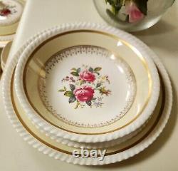 Vintage Johnson Bros WINDSOR WARE Floral Bouquet 1930s Full Set 51 Pieces