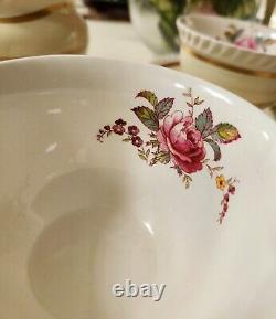 Vintage Johnson Bros WINDSOR WARE Floral Bouquet 1930s Full Set 51 Pieces