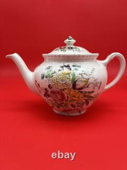 Vintage Johnson Bros Windsor Ware Garden Bouquet Tea SET WithCream & Sugar England