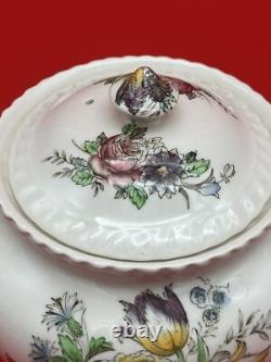 Vintage Johnson Bros Windsor Ware Garden Bouquet Tea SET WithCream & Sugar England