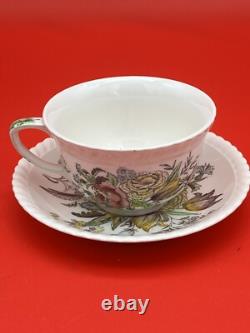 Vintage Johnson Bros Windsor Ware Garden Bouquet Tea SET WithCream & Sugar England