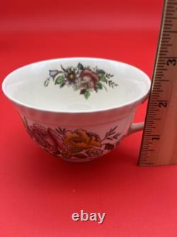 Vintage Johnson Bros Windsor Ware Garden Bouquet Tea SET WithCream & Sugar England