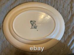 Vintage Johnson Brother The Friendly Village Harvest Time 13.75 Oval Platter