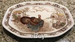 Vintage Johnson Brothers Barnyard King Turkey Platter 20 1/2 X 16 England