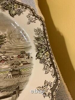 Vintage Johnson Brothers BrosThe Friendly Village20 Holiday Turkey Platter