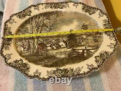 Vintage Johnson Brothers BrosThe Friendly Village20 Holiday Turkey Platter