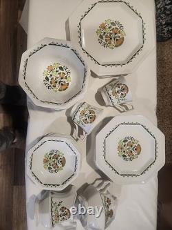 Vintage Johnson Brothers Bros Greenfield China Set Plate Sugar Creamer Lot Of 28