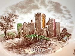 Vintage Johnson Brothers English Old Britain Castles Brown Transferware 55 Piece