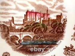 Vintage Johnson Brothers English Old Britain Castles Brown Transferware 55 Piece