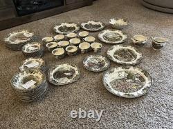 Vintage Johnson Brothers Friendly Village 66 Pc China Dinnerware Set Variety ENG