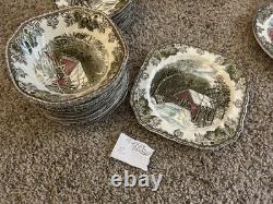Vintage Johnson Brothers Friendly Village 66 Pc China Dinnerware Set Variety ENG