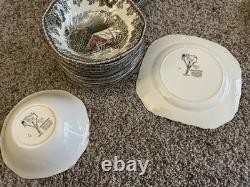 Vintage Johnson Brothers Friendly Village 66 Pc China Dinnerware Set Variety ENG