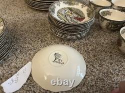 Vintage Johnson Brothers Friendly Village 66 Pc China Dinnerware Set Variety ENG