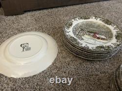 Vintage Johnson Brothers Friendly Village 66 Pc China Dinnerware Set Variety ENG