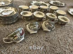 Vintage Johnson Brothers Friendly Village 66 Pc China Dinnerware Set Variety ENG