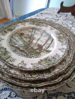 Vintage Johnson Brothers Friendly Village 67 Piece Set made in England