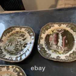 Vintage Johnson Brothers Friendly Village Plate Sets 25 Pieces made in England