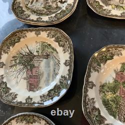 Vintage Johnson Brothers Friendly Village Plate Sets 25 Pieces made in England