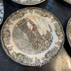 Vintage Johnson Brothers Friendly Village Plate Sets 25 Pieces made in England