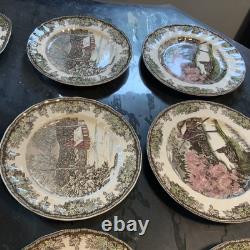 Vintage Johnson Brothers Friendly Village Plate Sets 25 Pieces made in England