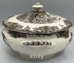 Vintage Johnson Brothers Friendly Village Soup Tureen 6.5 PT Bowl Lid No Spoon