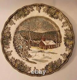 Vintage Johnson Brothers Friendly Village The School House Dinner Plates 7