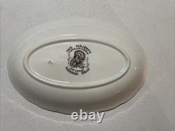 Vintage Johnson Brothers Gravy Underplate/Relish Dish His Majesty Turkey England
