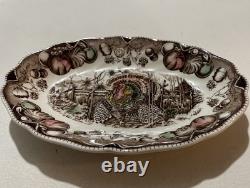 Vintage Johnson Brothers Gravy Underplate/Relish Dish His Majesty Turkey England