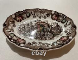 Vintage Johnson Brothers Gravy Underplate/Relish Dish His Majesty Turkey England