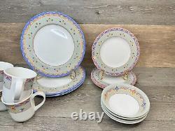 Vintage Johnson Brothers Medina Pattern (16 Pc). Four 4 Pc. Place Settings