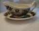 Vintage Johnson Brothers Merry Christmas Gravy Boat And Under Plate