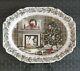 Vintage Johnson Brothers Merry Christmas Plater 20 × 15.5 Perfect Condition