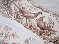 Vintage Johnson Brothers Native American Wild Turkeys Turkey Platter 20