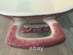 Vintage Johnson Brothers Old Britain Castles Pink Large Soup Tureen WithLid
