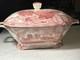 Vintage Johnson Brothers Old Britain Castles Pink Soup Tureen England
