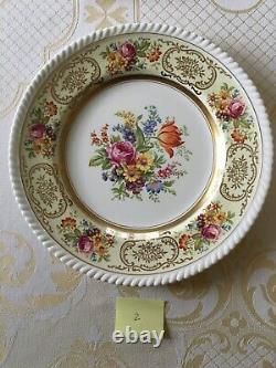 Vintage Johnson Brothers Old English 6 dinner plates Belford pattern 10.75 dia