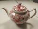 Vintage Johnson Brothers Rose Chintz Floral Teapot With Lid Excellent Euc
