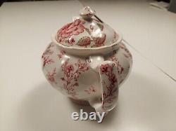 Vintage Johnson Brothers Rose Chintz Floral TEAPOT with lid Excellent Euc