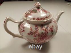 Vintage Johnson Brothers Rose Chintz Floral TEAPOT with lid Excellent Euc