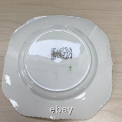 Vintage Johnson Brothers Set Of 8 Garden Bouquet Square Plates 7.5 Windsor Ware