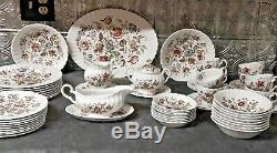 Vintage Johnson Brothers Staffordshire Bouquet China Set 57 pieces