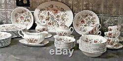 Vintage Johnson Brothers Staffordshire Bouquet China Set 57 pieces