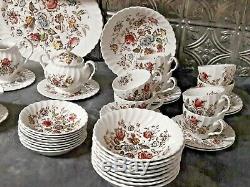 Vintage Johnson Brothers Staffordshire Bouquet China Set 57 pieces