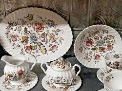 Vintage Johnson Brothers Staffordshire Bouquet China Set 57 pieces