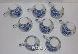 Vintage Johnson Brothers Tulip Time Tea Snack Set for 8