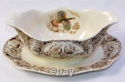 Vintage Johnson Brothers Wild Turkeys Native American Windsor Ware Gravy Boat